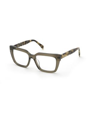 Blumarine Vbm881 0Alv Optical Frames Acetate Squared - Black
