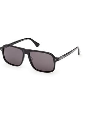 Web We0396 05A Sunglasses Acetate Smoke Squared Normal - Black