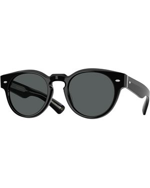 Oliver Peoples Ov5571Su Hayton 1731P2 Sunglasses Acetate Pantos Polarized - Black