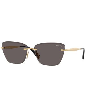 Vogue Eyewear Vo4332S 280/87 Sunglasses Metal Cat Eye Normal - Black