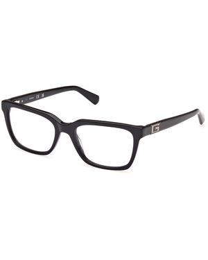 Guess Gu50328 001 Optical Frames Acetate Squared Normal - Black