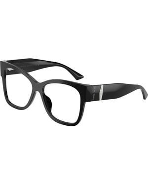 Jimmy Choo Jc3062U 5000 Optical Frames Acetate Transparent Squared Normal - Black