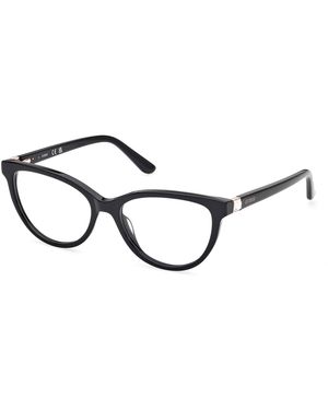 Guess Gu50195 001 Optical Frames Acetate Cat Eye Normal - Black