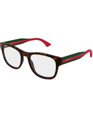 Gucci Gg0004Onn 002 Optical Frames Acetate Transparent Squared - Black