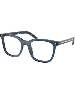 Prada Pr B11V 08Q1O1 Optical Frames Acetate Pillow Normal - Black