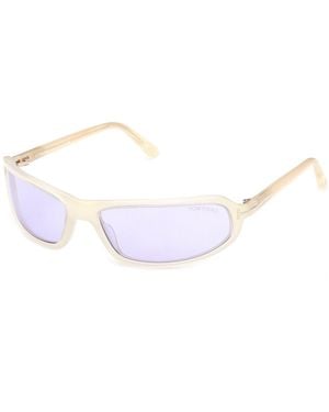 Tom Ford Ft1400 Addison-02 39Y Sunglasses Acetate Squared Normal - Black