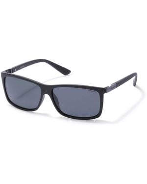 Polaroid P8346 Kih/Y2 Sunglasses Plastic Squared Polarized - Black