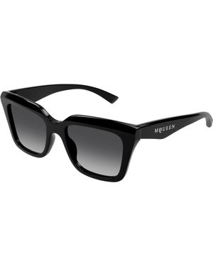 McQueen Am0473S 001 Sunglasses Acetate Squared - Black