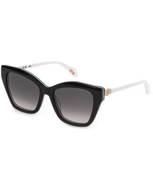 Just Cavalli Sjc175 09H9 Sunglasses Acetate Smoke Butterfly Normal Nuanced - Black