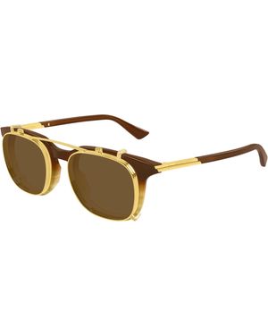 Bottega Veneta Bv1429S 002 Sunglasses Acetate Transparent Squared - Black