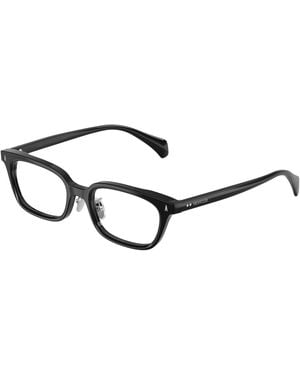 Moncler Me2039D Atelier 3001 Optical Frames Acetate Transparent Squared Normal - Black