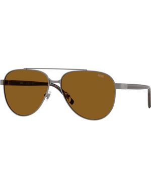 DIESEL Dl1021 104383 Sunglasses Metal Pilot Polarized - Black