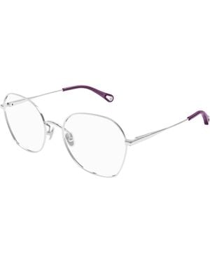 Chloé Ch0320O 003 Optical Frames Metal Transparent Squared - Black