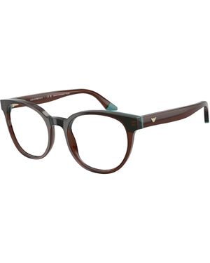 Emporio Armani Ea3274 6318 Optical Frames Acetate Round Normal - Black