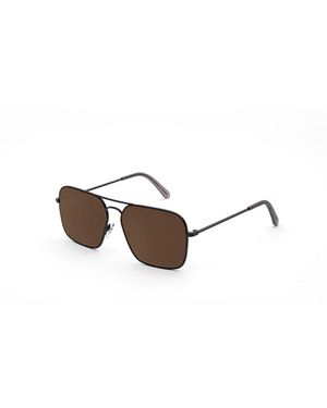 Retrosuperfuture Faj Iggy 2.0 Sunglasses Metal Squared Normal - Black