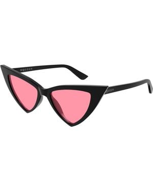 McQueen Am0518S 003 Sunglasses Acetate Cat Eye - Black