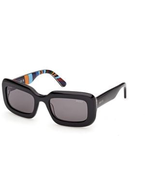 PUCCI Ep0253 05A Sunglasses Acetate Smoke Squared Normal - Black