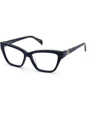 Blumarine Vbm883 700 Optical Frames Acetate Cat Eye - Black