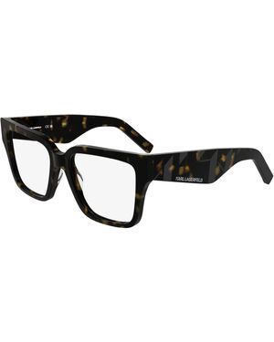 KARL LAGERFELD Kl6201 242 Optical Frames Acetate Squared Normal - Black