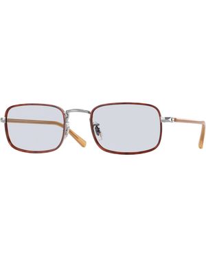 Oliver Peoples Ov1366T Brymer 5036 Optical Frames Titanium Squared Normal - Black