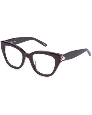 Furla Vfu991 06Yw Optical Frames Acetate Butterfly - Black