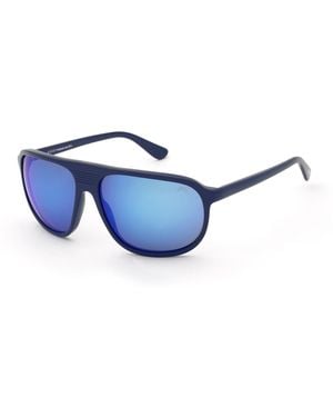 Lozza Sl4417 D82B Sunglasses Acetate Smoke Pilot Water Repellent Multilayer - Black