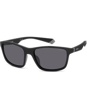 Polaroid Pld 2153/S O6W/M9 Sunglasses Eraser Wraparound Polarized - Black