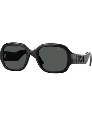 DIESEL Dl3023U 200187 Sunglasses Injected Pillow Normal - Black