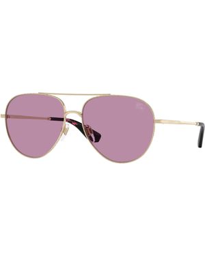 Burberry Be3172 110969 Sunglasses Metal Pilot Normal - Purple