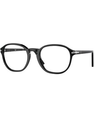 Persol Po3343V 95 Optical Frames Acetate Transparent Pantos Normal - Black