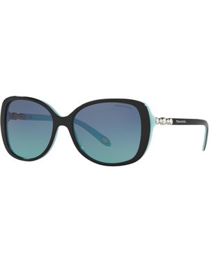 Tiffany & Co. Tf4121B 80559S Sunglasses Acetate Squared Normal Shaded - Black