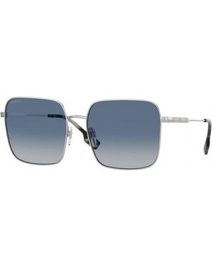 Burberry Be3119 10054L Sunglasses Metal Squared Nuanced - Blue