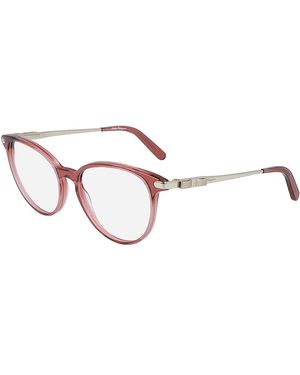 Ferragamo Sf2862 42907 623 Optical Frames Plastic Round - Black