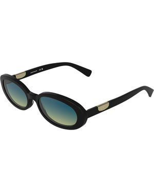 Longchamp Lo795S 001 Sunglasses Acetate Light Round Normal Nuanced - Black