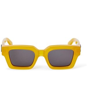 Off-White c/o Virgil Abloh Oeri008 Virgil 1807 Dark Sunglasses Acetate Squared Normal - Yellow