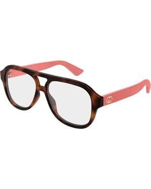 Gucci Gg2192O 004 Optical Frames Injected Transparent Pilot - Black