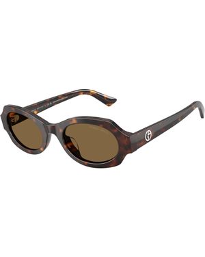 Giorgio Armani Ar8245Hu 587973 Sunglasses Acetate Geometric Normal - Black