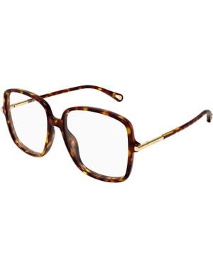 Chloé Ch0399O 002 Optical Frames Acetate Transparent Squared - Black