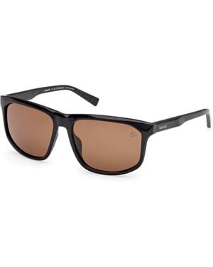 Timberland Tb00036-H 01H Sunglasses Injected Squared Polarized - Black