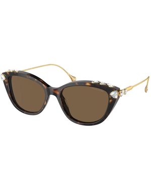 Swarovski Sk6010 100273 Sunglasses Acetate Cat Eye Normal - Multicolour