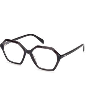 PUCCI Ep5237 001 Optical Frames Acetate Geometric Normal - Black