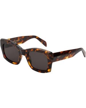 Retrosuperfuture H8Y Komori Burnt Sunglasses Acetate Squared Normal - Black