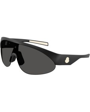 Moncler Me8019U Myrr 500687 Sunglasses Injected Round Normal - Black