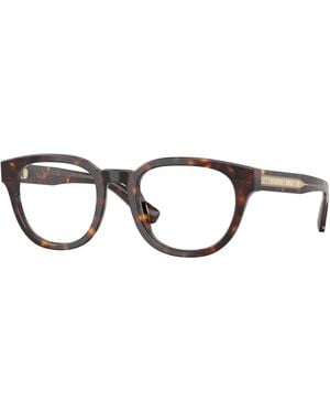 Burberry Be2454 4205 Optical Frames Acetate Transparent Round Normal - Black