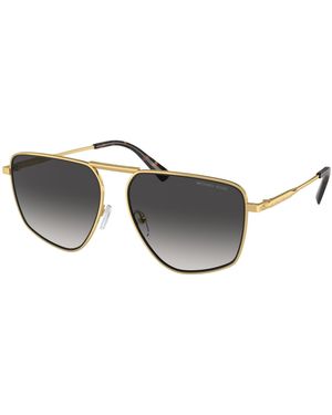Michael Kors Mk1153 Silverton 18968G Sunglasses Metal Pilot Normal Shaded - Black