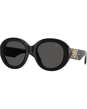 Burberry Be4497U 300187 Sunglasses Injected Round Normal - Black