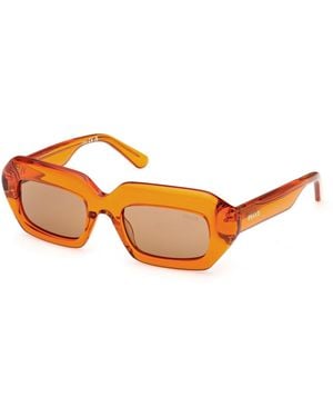 PUCCI Ep0245 42E Sunglasses Acetate Squared Normal - Orange