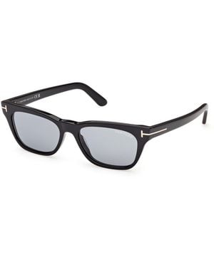 Tom Ford Ft1362 Penn-02 05A Sunglasses Acetate Smoke Squared Normal - Black