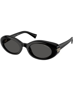 Miu Miu Mu B09S 16K08Z Sunglasses Acetate Round Normal - Black