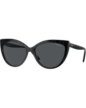 Vogue Eyewear Vo5484S W44/87 Sunglasses Injected Cat Eye Normal - Black